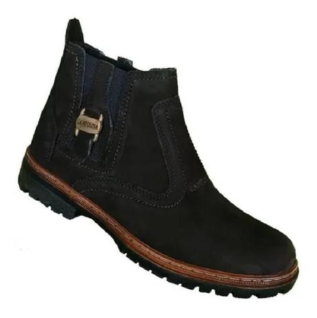 Bota masculino cor preta couro botina homem campo cidade roça fazenda  trilha aventura forte - CAMPOLINA - Bota Masculina - Magazine Luiza