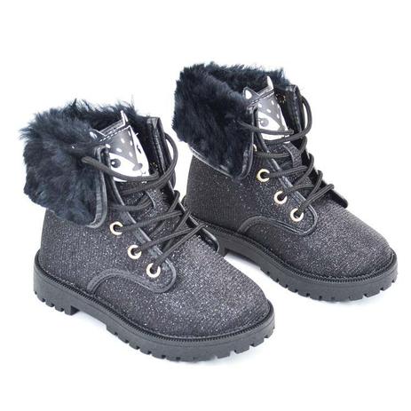 botinha de pelo infantil