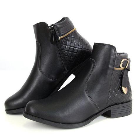 Bota Montaria Feminina Cano Curto Hype Em Sintetico Country - 600 preto Menor preço em Bota Montaria Feminina Cano Curto Hype Em Sintetico Country - 600 preto