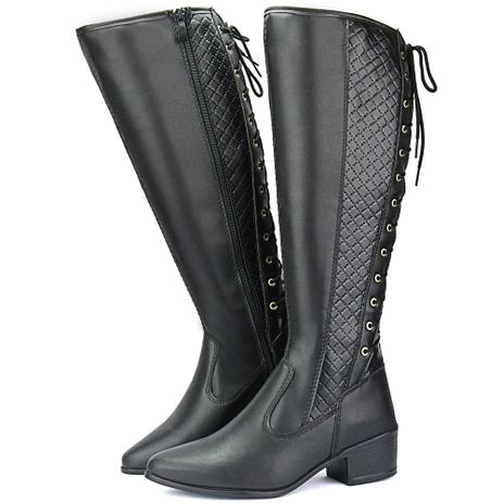 bota cano longo montaria feminina