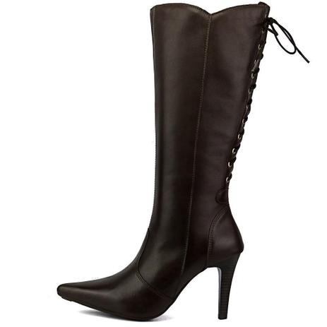 bota montaria bico fino feminina
