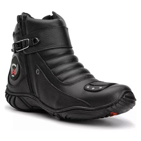 bota cano curto para motociclista