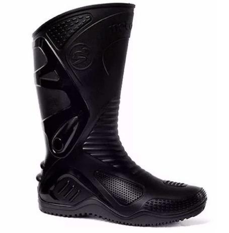 Bota Motosafe Cano Longo Impermeável Motoqueiro PVC Preto Menor preço em Bota Motosafe Cano Longo Impermeável Motoqueiro PVC Preto