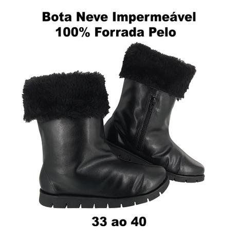 bota de inverno com pelo