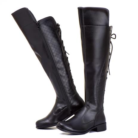 botas ate ao joelho pretas