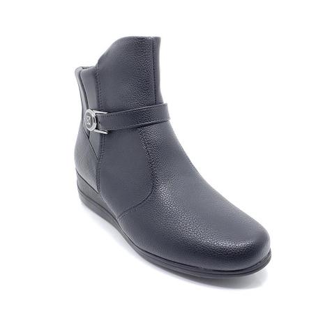 bota piccadilly anabela cano curto preta