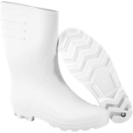 bota pvc branca