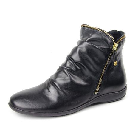 bota preta rasteira cano curto