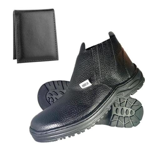 Bota Segurança EPI Masculina Resistente Trabalho + Carteira - Andejo  Calçados - Sapato de Segurança - Magazine Luiza