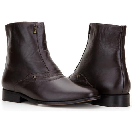 bota social masculina com ziper