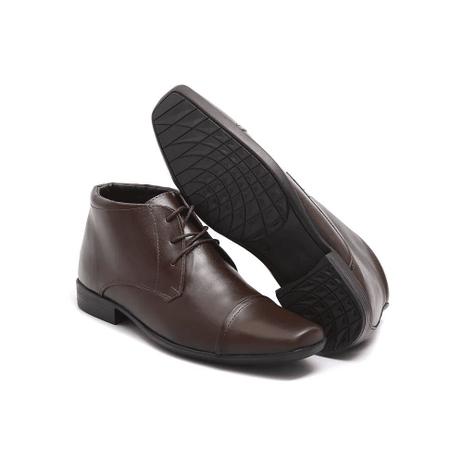 bota social masculina marrom