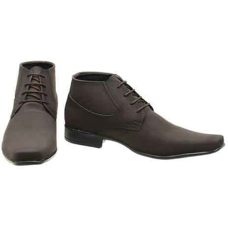 bota social cano curto masculina