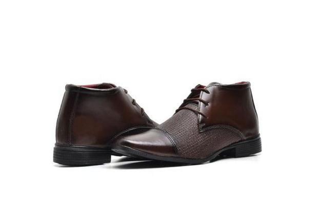 Bota Social Masculino em Couro Esporte Fino Sapatolola Marrom - REF. 108 -  TOP FLEX - Bota Masculina - Magazine Luiza