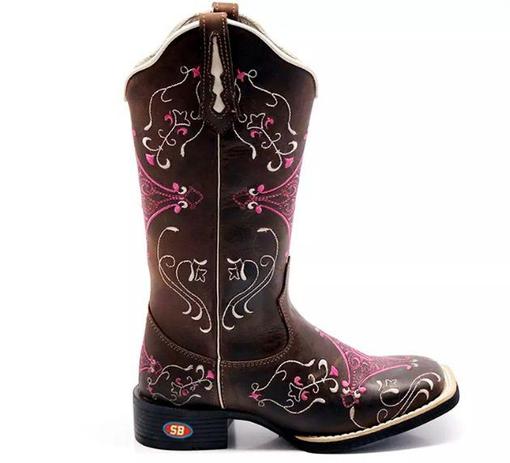bota texana bordada