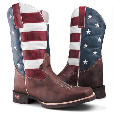 bota bico quadrado masculina