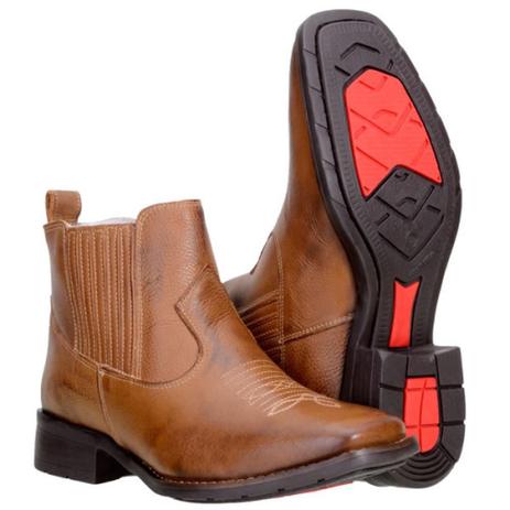Bota Masculina Casual Ferracini Cano Curto 4840 Marrom | Zariff