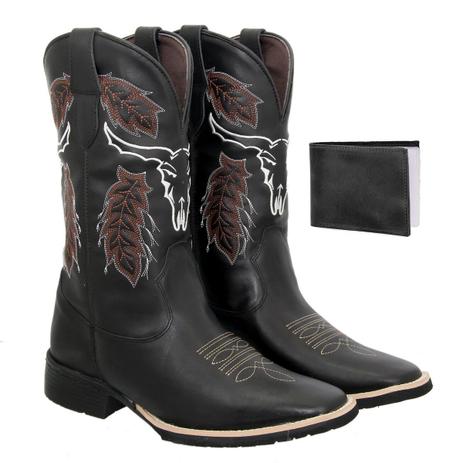 bota de couro de boi
