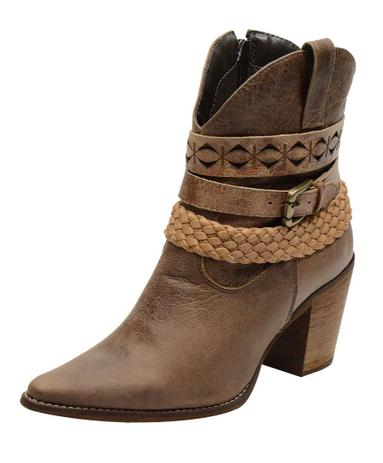 bota texana feminina salto alto