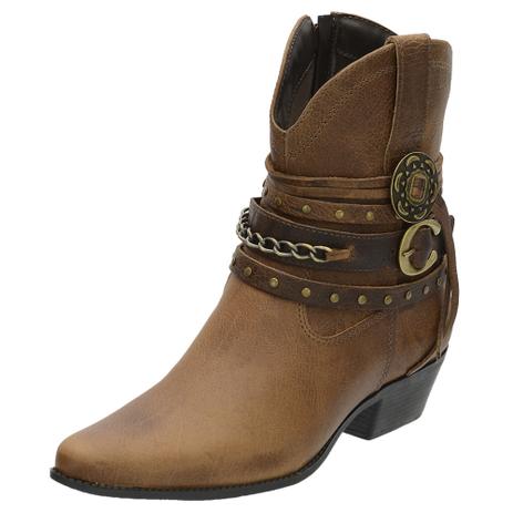 bota texana cano baixo feminina