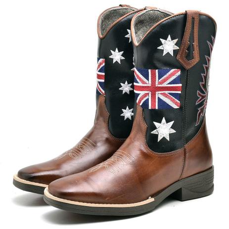 Bota Texana London Masculina Cano Longo 2500 Country Rodeio Bico Quadrado -  Gugi Calçados - Bota Masculina - Magazine Luiza