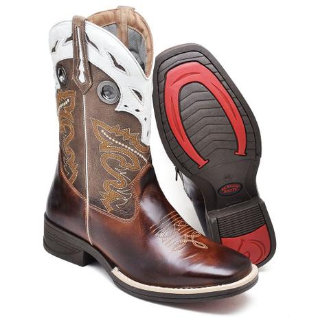 bota country masculina bico redondo