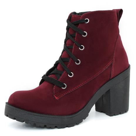 bota bordo feminina