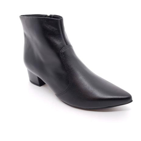Bota Usaflex Couro Bico Fino - AB8001 - Bota Feminina - Magazine Luiza