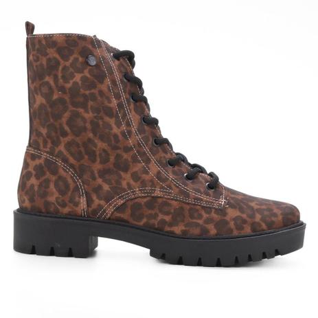 Bota Via Marte Animal Print Onça Feminina - Moda Feminina - Magazine Luiza