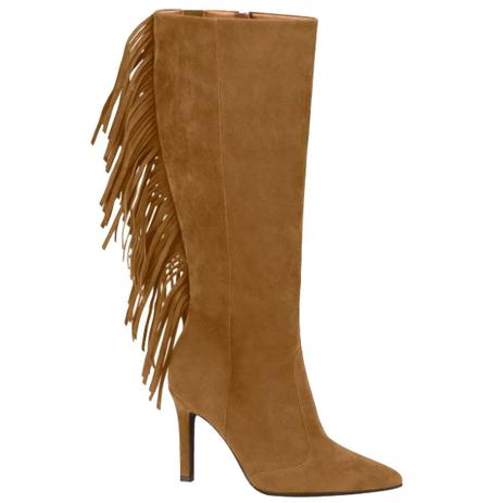 botas femininas com franja