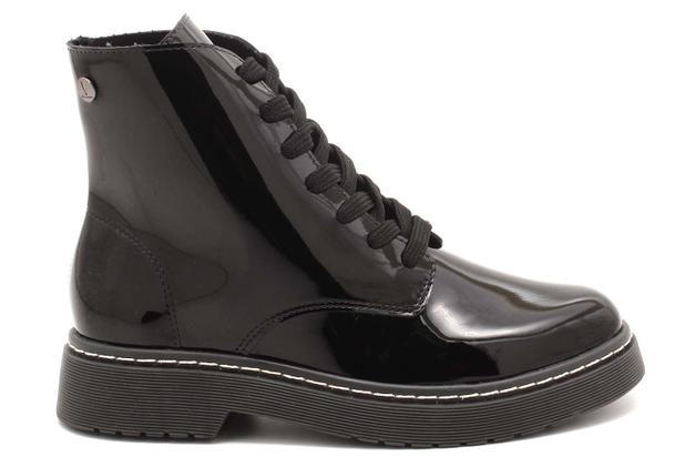 Bota Vizzano Coturno Cano Curto Verniz Feminina 3055106 - Coturno Feminino  - Magazine Luiza