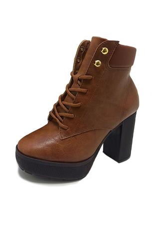 Bota Vizzano Meia Pata Marrom - Bota Feminina - Magazine Luiza