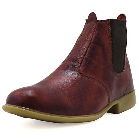 bota masculina vermelha