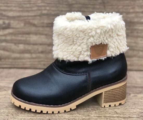 bota de inverno com pelo
