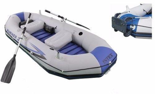 Bote Inflável Intex MARINER 3 Pessoas com Par de Remos Bomba de Inflar e SUPORTE DE MOTOR é boa?