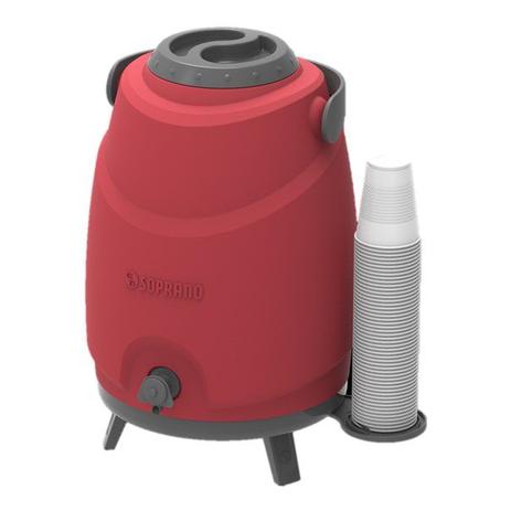 Botijão Garrafão Térmico Aspen 12 Litros Estacionário com Porta Copos e Tripé - Soprano Menor preço em Botijão Garrafão Térmico Aspen 12 Litros Estacionário com Porta Copos e Tripé - Soprano