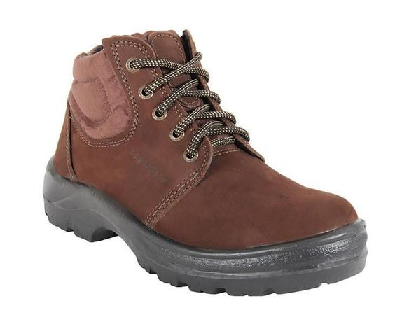 Botina bota de segurança em couro nobuck café ecosafety ps139 bico pvc -  Bota de Segurança - Magazine Luiza