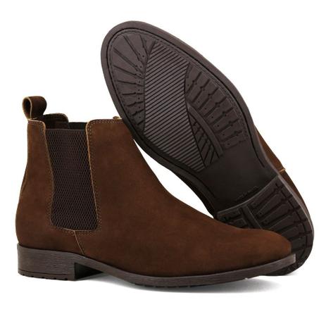 bota chelsea masculina marrom