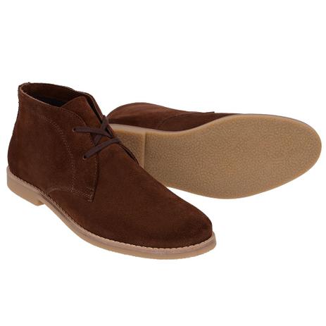 Botina Clássica Couro Masculina Desert Café - Escrete - Bota Masculina - Magazine Luiza
