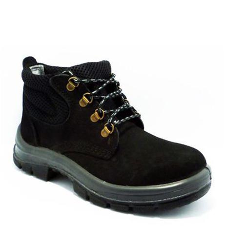 botina de segurança nobuck preta