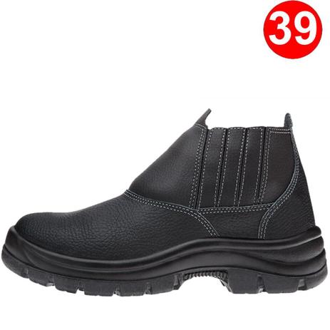 Botina de Segurança em Couro com Biqueira de Aço Safety Flex 11SFB48-A  Marluvas CA 43409 Nr. 39 - Bota de Segurança - Magazine Luiza