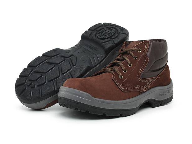 Botina de segurança EPI em Couro com solado macio e biqueira n40 - Outlet  RP - Bota de Segurança - Magazine Luiza