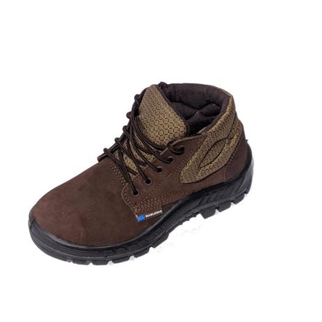 Botina de Segurança Marluvas Sapatão Couro Nobuck 50b26 Bota EPI com CA -  Sapato de Segurança - Magazine Luiza