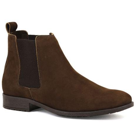 Botina Gasparini Chelsea Boots Café Menor preço em Botina Gasparini Chelsea Boots Café