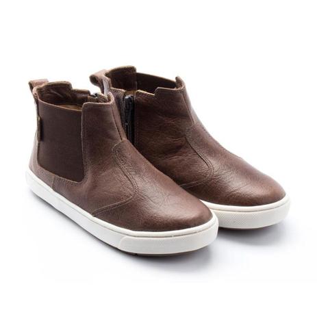 Botina Infantil em Couro Gambo Masculina BT51108-MR Menor preço em Botina Infantil em Couro Gambo Masculina BT51108-MR
