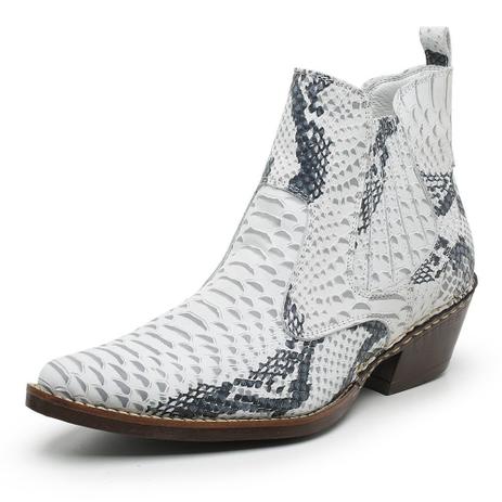 botina masculina branca