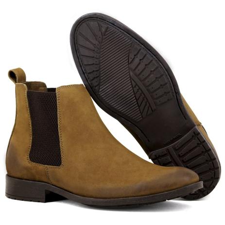 botina masculina marrom