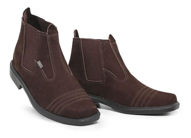 Botina masculina de couro Bota country solado costurado 4ssss calçados -  Outros Moda e Acessórios - Magazine Luiza