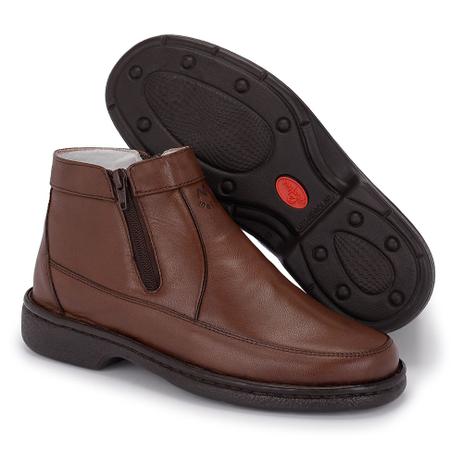 botina com ziper masculina