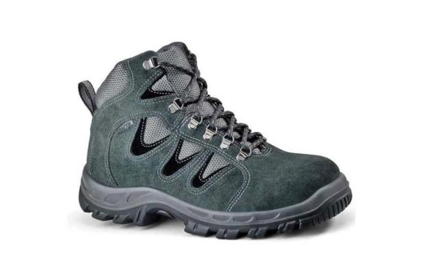 Botina Segurança Cinza Camurça Cadarço S Biqueira Bracol - Bota de Segurança  - Magazine Luiza