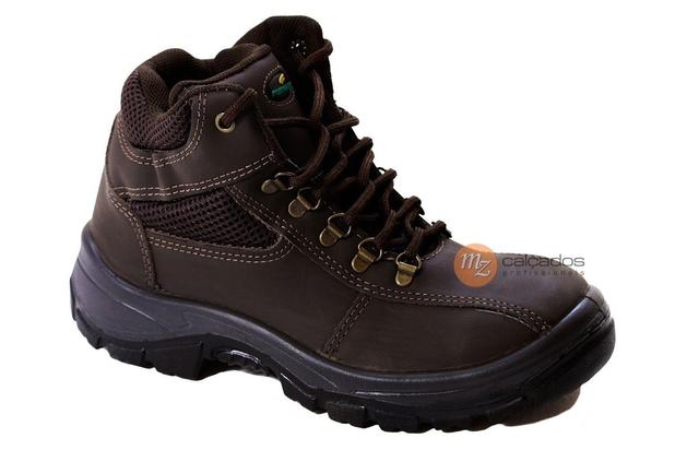 bota de segurança em couro